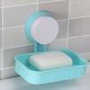Suction Cup Soap Box Wall Mounted with Drainage Soap Dish Macaron Colors Space Saving Soap Tray for Bathroom Kitchen
