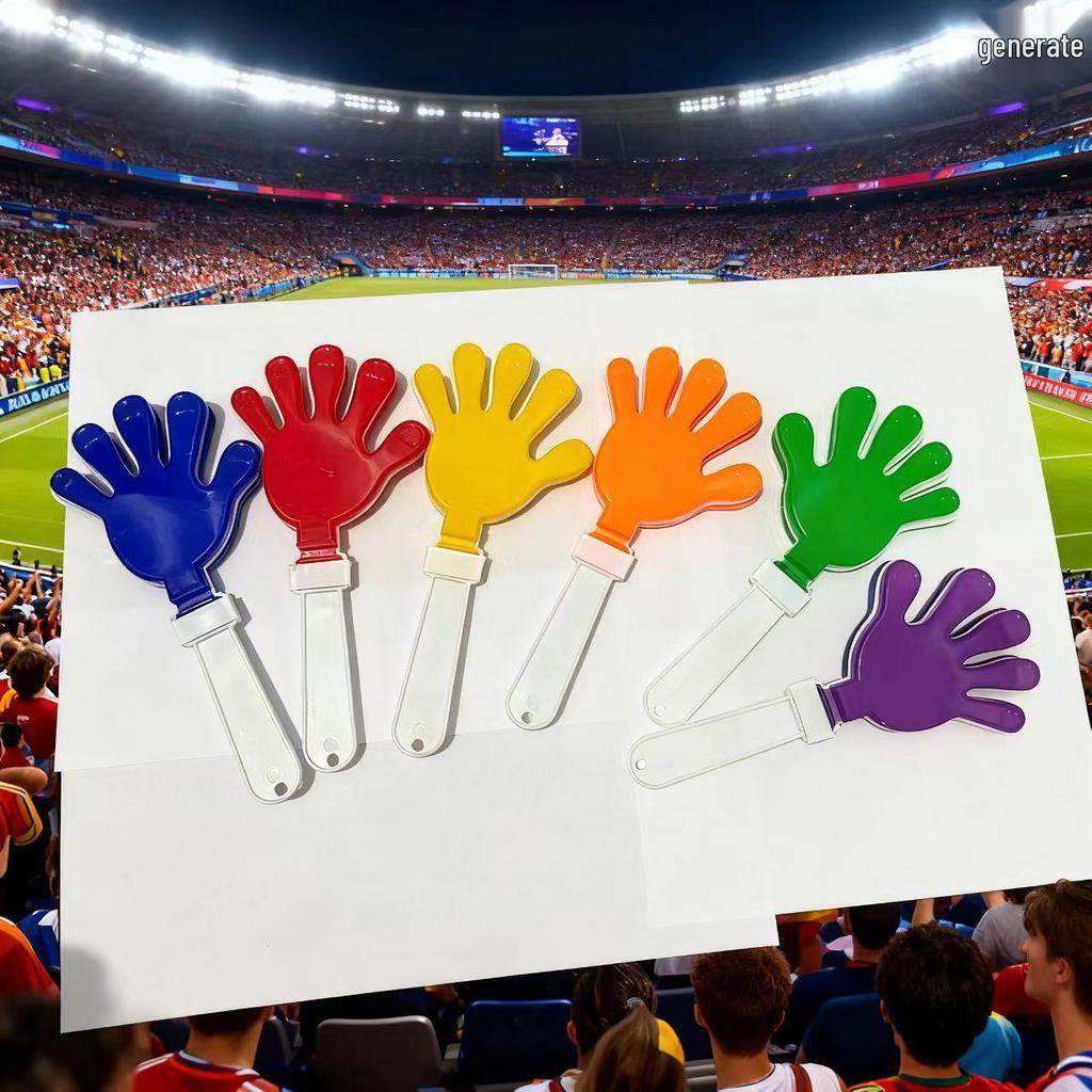 Eco-friendly Thickened Plastic Hand Clapper for Cheering and Performance