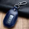 Fashion PU Leather Keyless Entry Car Key Holder Housekeeper Keys Organizer Women Keychain Covers Smart Key Transparent Display Case Bag Pouch