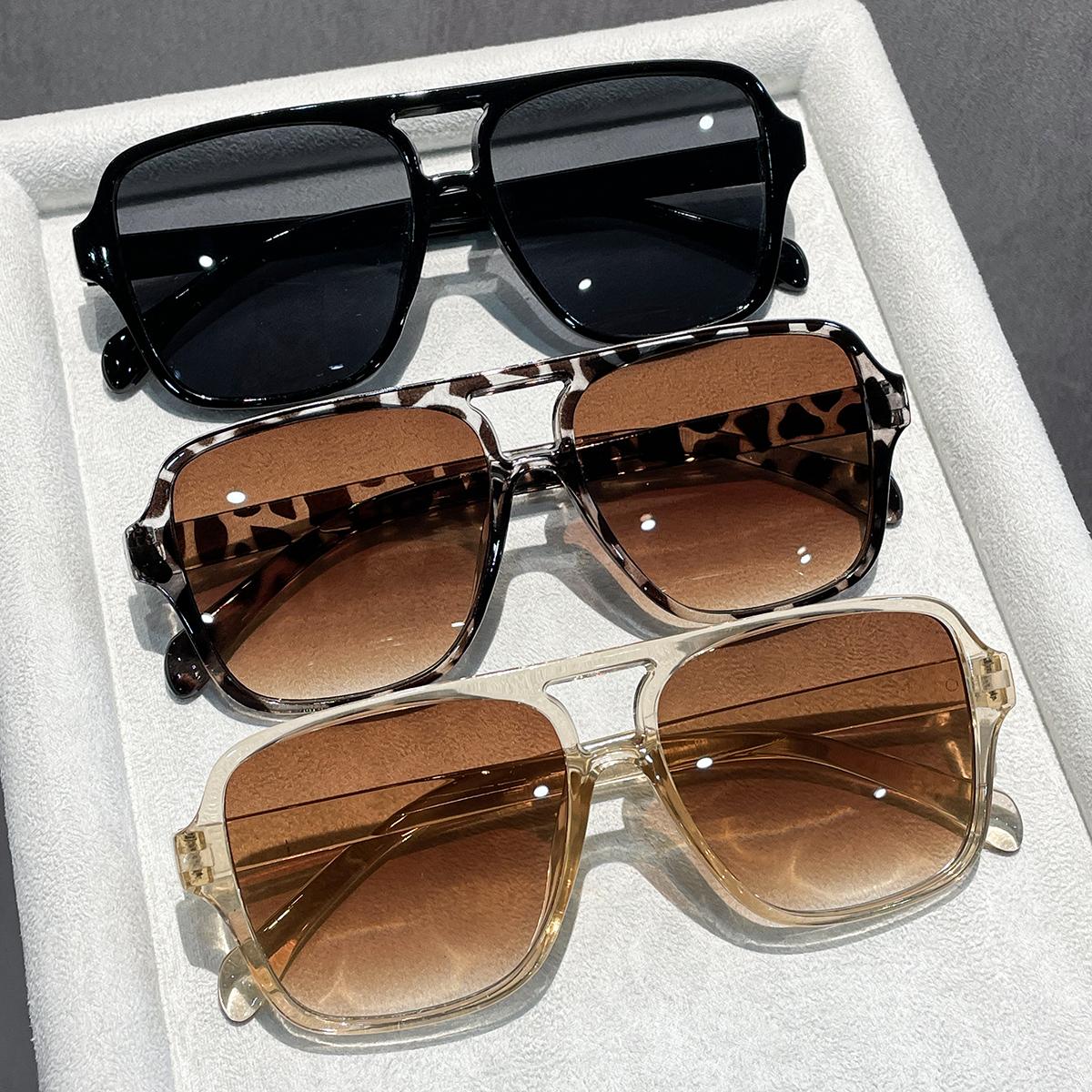 

3PCS Classic Pilot Style Sunglasses Double Bridge Outdoor Driving Cycling Windproof Shades Stylish Men s Photography Sun Glasses