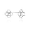 engbrox Line Flower Cubic Earring