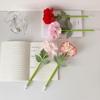 Artificial Flower Flower Ballpoint Pen Teacher'S Day Gift Writing Smoothly Neutral Gel Pens Sweet Carnation Rose