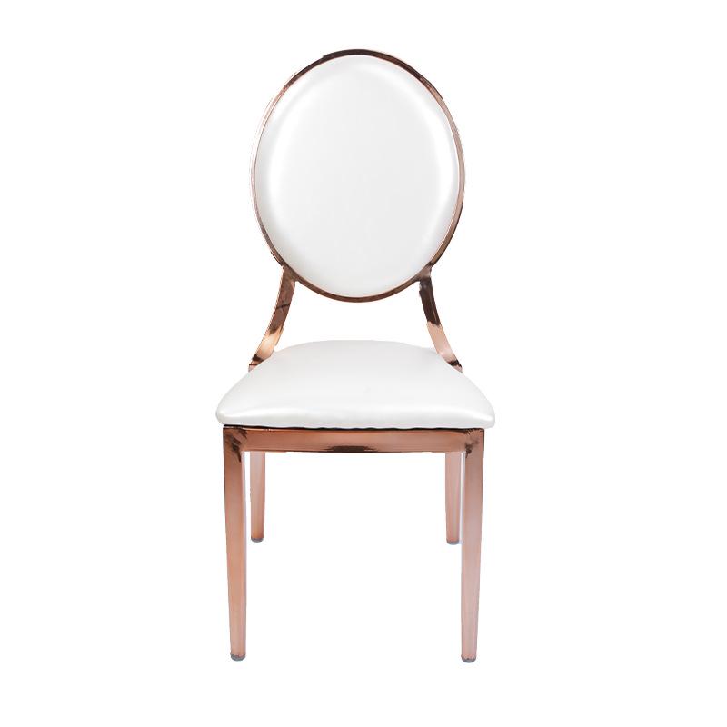 Gold Wrought Iron Hotel Dining Chairs for Wedding or Ballroom Venues