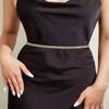 Rhinestone Decor Chain Belt Waist Chain Women Fashion Belt Hip High Waist Gold Silver Metal Chain Pendant Belt Body Jewelry