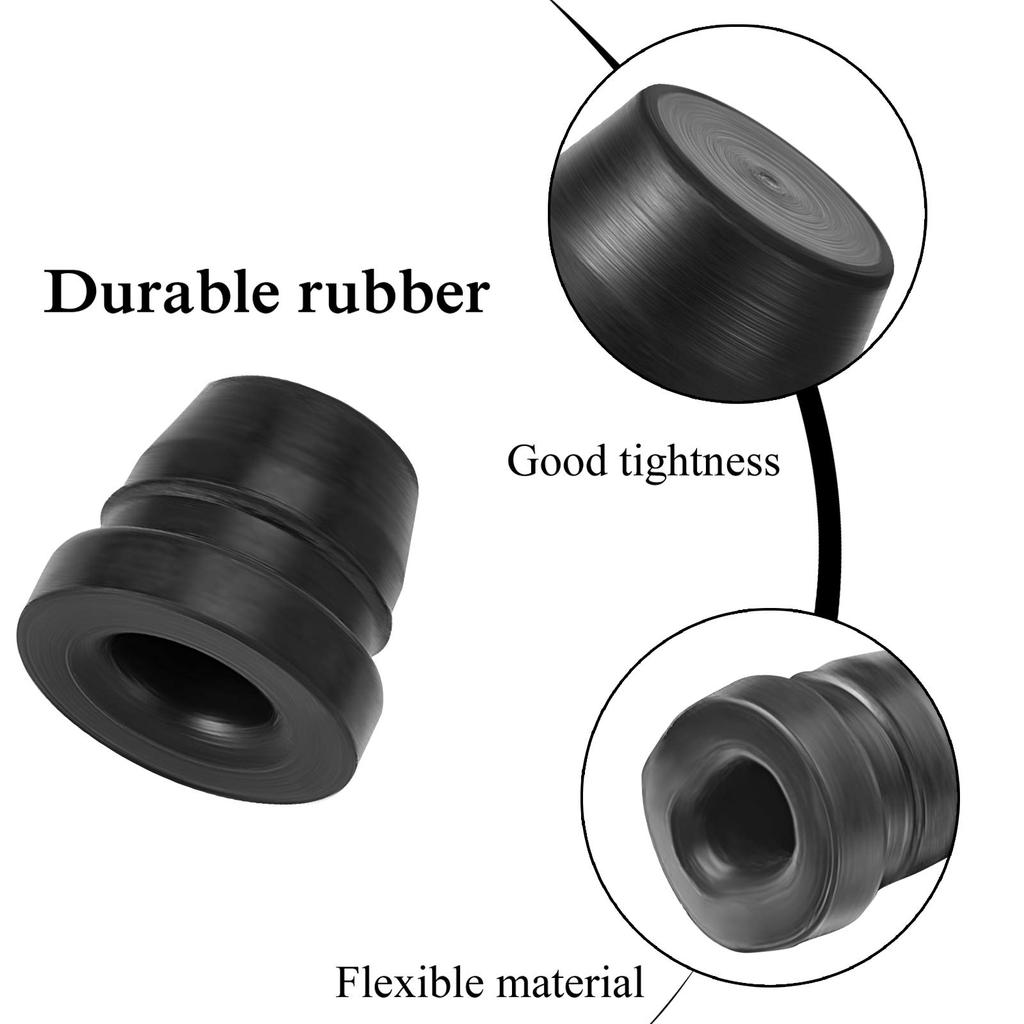 BBTO 60pcs Brake Bleeder Screw Cap Fitting Cap Rubber Dust Cover for Car Motorcycle