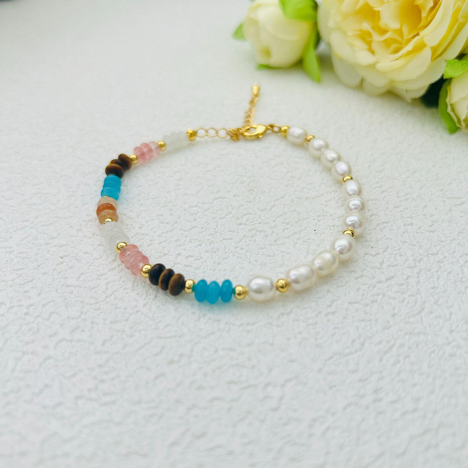 

Дофаминовый цвет пресноводный жемчуг и камень богемное колье-чокер