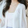 Srcr Damen Dünn gestrickter Cardigan aus Seidenmischung (Kurz)