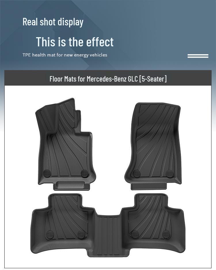 Eco-Friendly TPE Floor and Trunk Mats for 23-25 Mercedes-Benz GLC