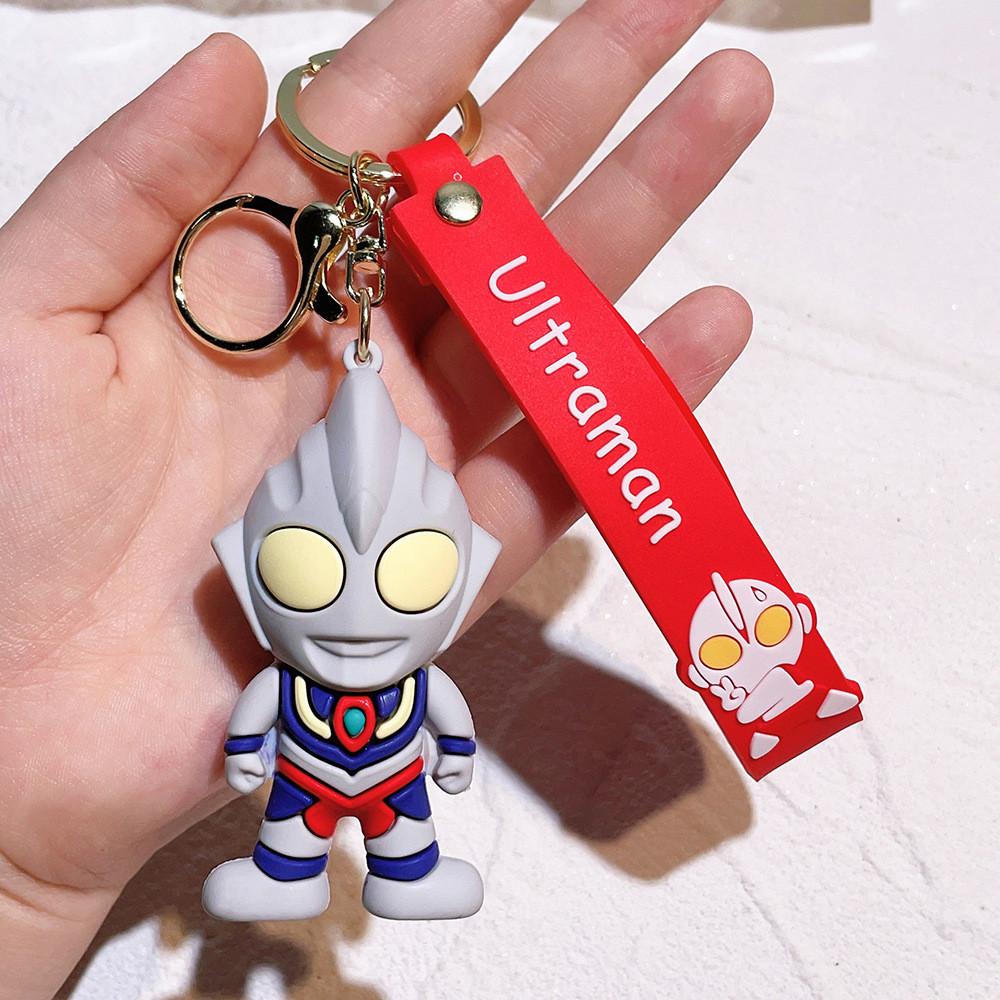 Adorable Ultraman Keychain Silicone Accessories For Backpack And Christmas Tree