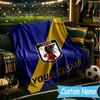 Custom Personalized Blanket Japan Football Association Soft Throw Blanket, Suitable for Family and Friends, Sofa Blanket,Home Decor Christmas gift