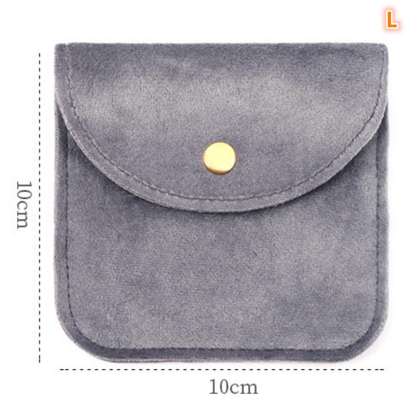 Schmuckbeutel Druckknopf Weiche Samttasche Umschlag Schmuckverpackungsbeutel Hochzeitsgeschenk Halskette Ohrringe Ringe Aufbewahrungstasche