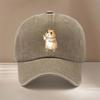 Hamster Muster Baseballkappe verstellbare Größe Schirmmütze Herren und Damen gleicher Stil einfache trendige Kappe mit gebogenem Schirm
