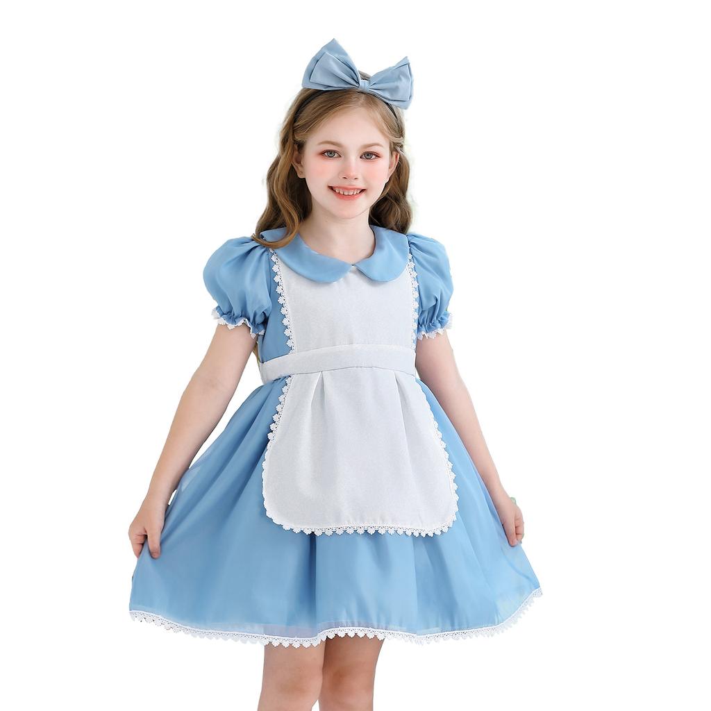 Pastoral Alice Maid Children's Clothing Halloween Children's Princess Lolita Teen Dress Girls Performance Costume