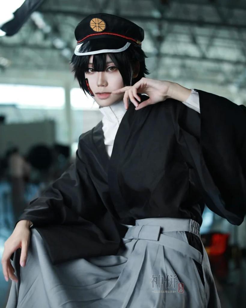 Yugi Tsukasa Cosplay Wig Cosplay Costume for School and Stage Wear Tsukasa Cosplay Wig Size [Excellent Quality] Included, Toilet-Bound Hanako-kun