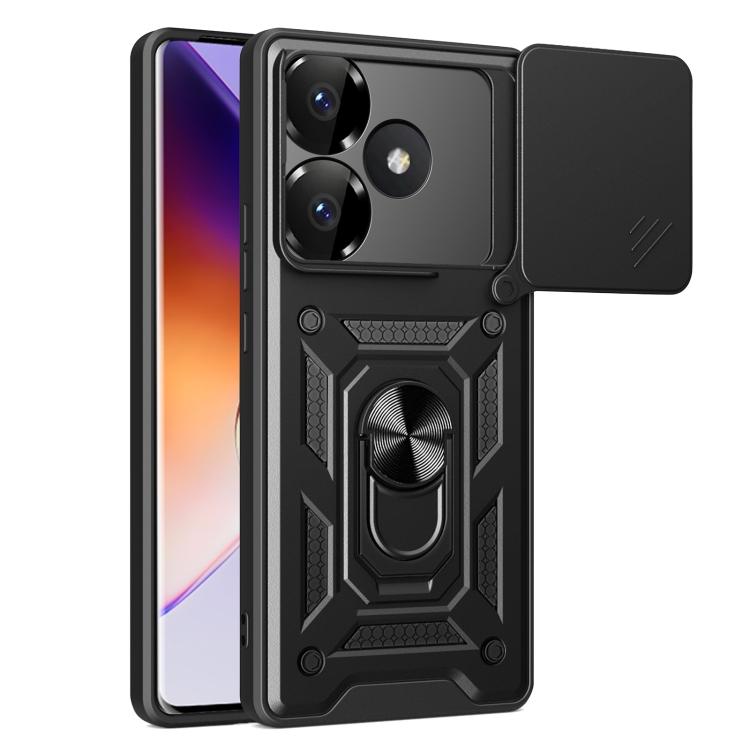 Military Armor Protection Case for POCO F6 F4 F3 5G X3 X4 X5 F5 NFC GT M3 M4 Pro M5S Slide Camera Shockproof Full Protection Cover