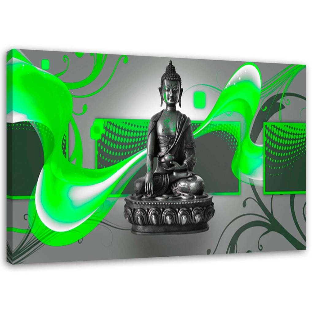 Canvas Print Buddha Figure Abstract