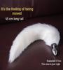 Erotic SM Role-Playing Mask & Metal Butt Plug Tail for Couples: Female Slave Training & Punishment