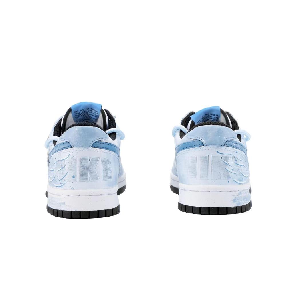 Nike Big Ocean Son Slip Resistant Abrasion Resistant Low Top Skateboard Shoes Men's Blue White 355152-107(Team626-)