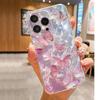 Butterfly Water Wave Anti-Fall Transparent Case for iPhone 14/15/16/17 Pro Max