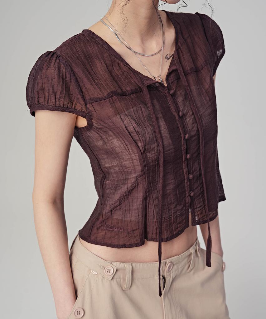 AVANDRESS Liora Tie Blouse4 Colors