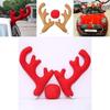 Festive Christmas Car Roof Decoration With Unique Deer Antlers Pvc And Cloth Material