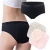 BAZETITUS Absorbent Sanitary Panties, 50ml, Organic Cotton, and Random Pattern Discharge Pads. Women's First-Time Set (Includes 1 Black Absorbent Pant