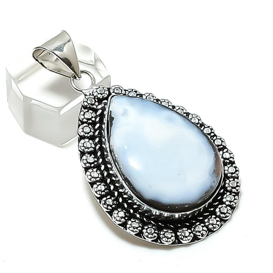 Natural Owhyee Opal Gemstone Handmade 925 Sterling Silver Pendant 2.17  ETC-14290