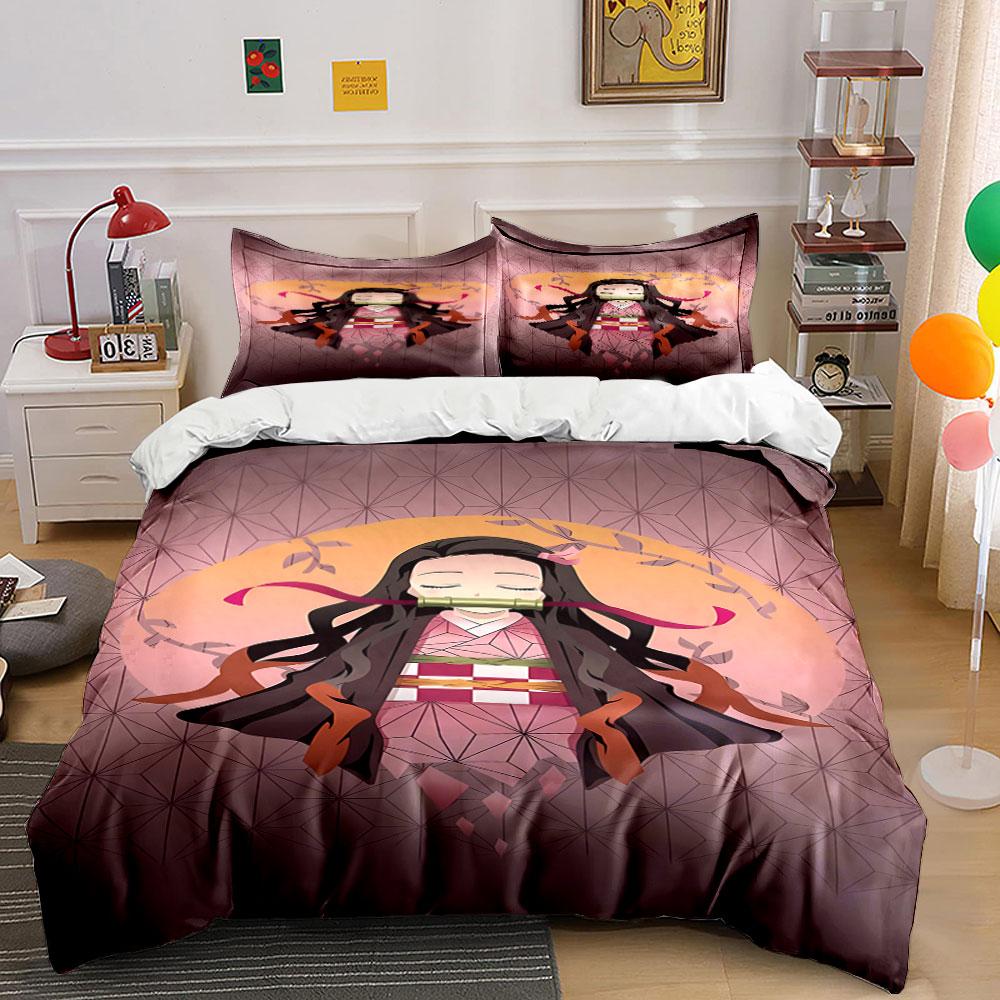 Stylized character with leaves. Bedding sets Duvet cover sets Duvet covers Pillowcases(1*Duvet Cover 2*Pillowcases without duvet insert)