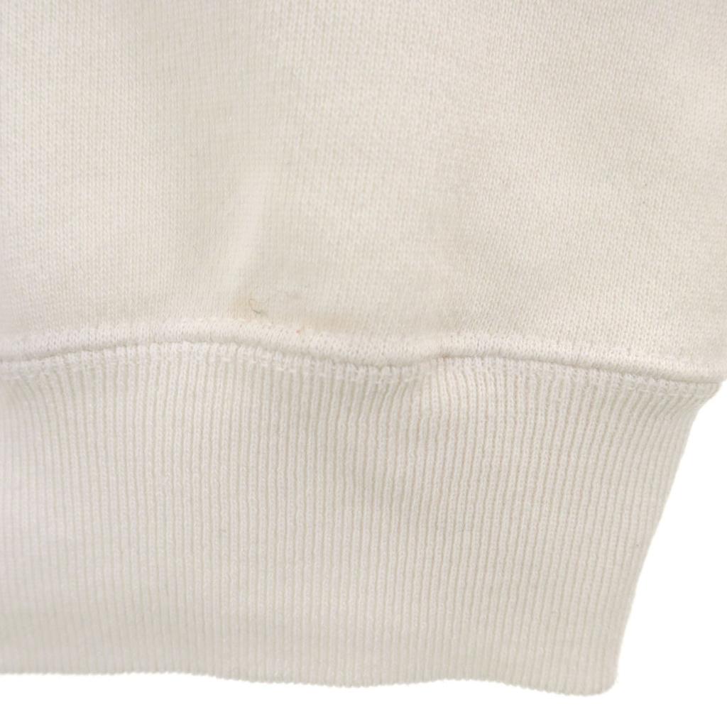 Hanes 80s Made in USA Old wolf print Long sleeve trainer L white sweat Men's Used