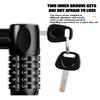 Combination Lock, Thick Steel Cable Lock Mountain Bike Password Key Double Open Lock Outdoor Riding Anti-theft Lock