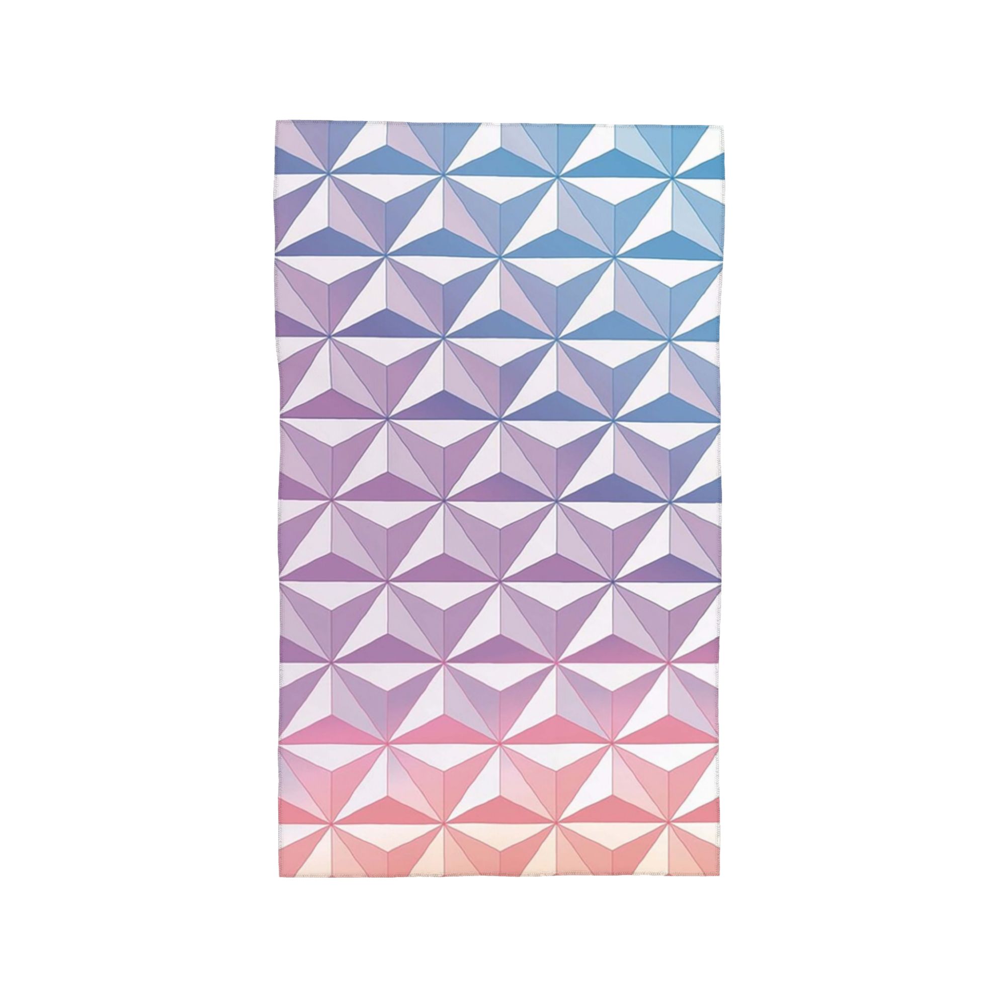 

Geodesic Sphere, Purple Soft Face Towel Quick Dry Pool Bath Cotton Towels Breathable W40*H60(CM)