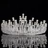 Pearl Alloy Bridal Crown Hairpiece - Elegant Wedding Accessory