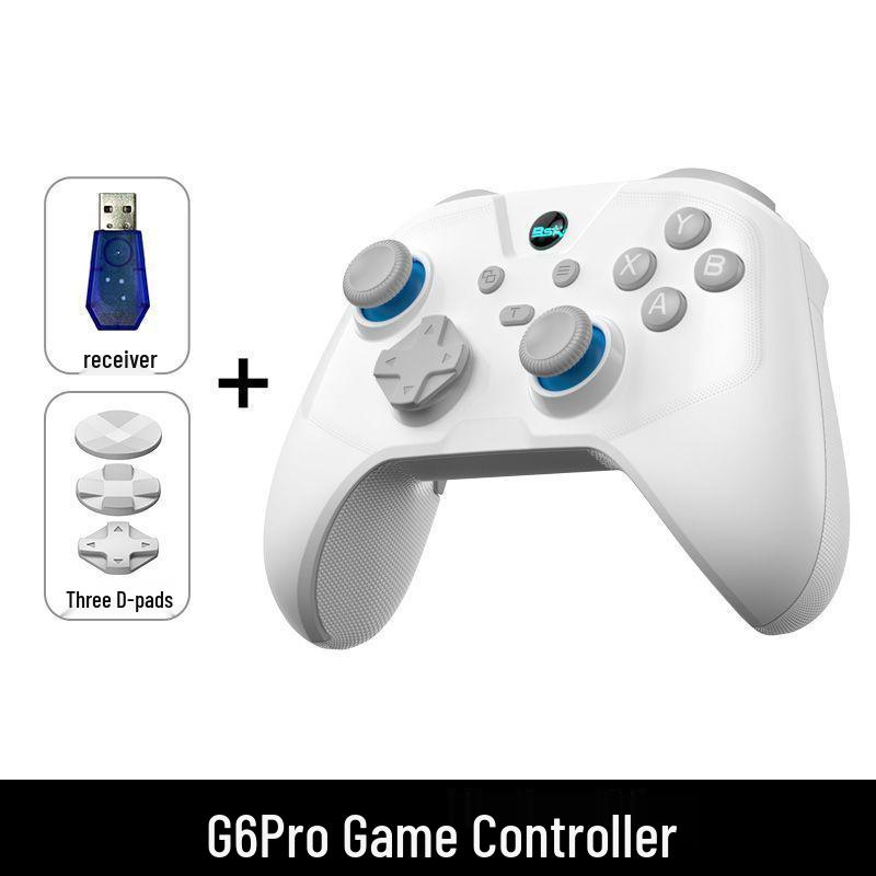 G6 Pro Esports Three-Mode Bluetooth Game Controller for PC, Switch, iOS, Mobile, Tablet, and NS Simulator.