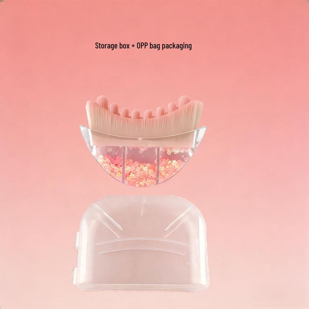 Lymphatic Contour Massage Brush: Multifunctional Beauty & Makeup Tool, Student-Designed