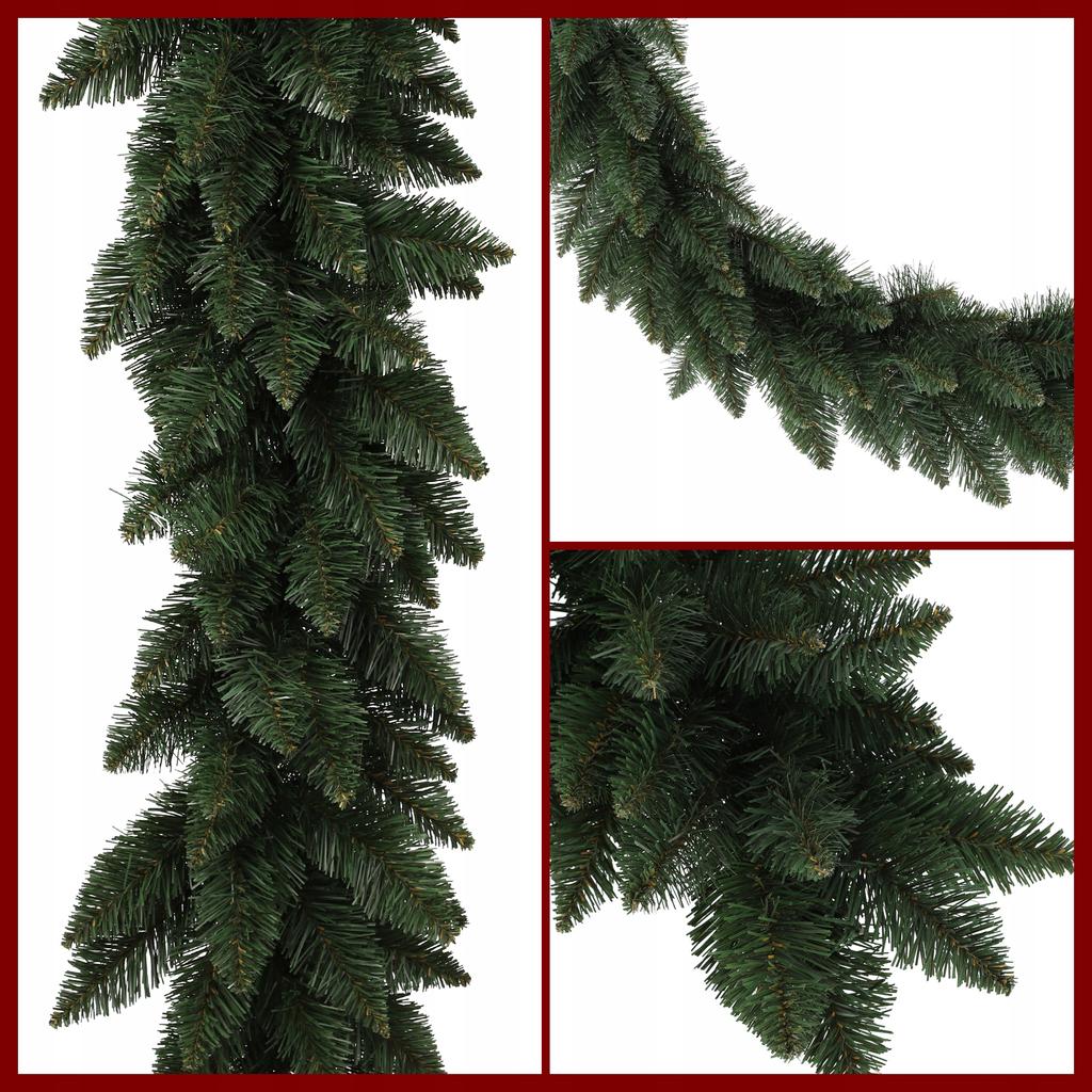 KADAX Girlanda Choinkowa Świąteczna 112 cm Zielona Gęsta