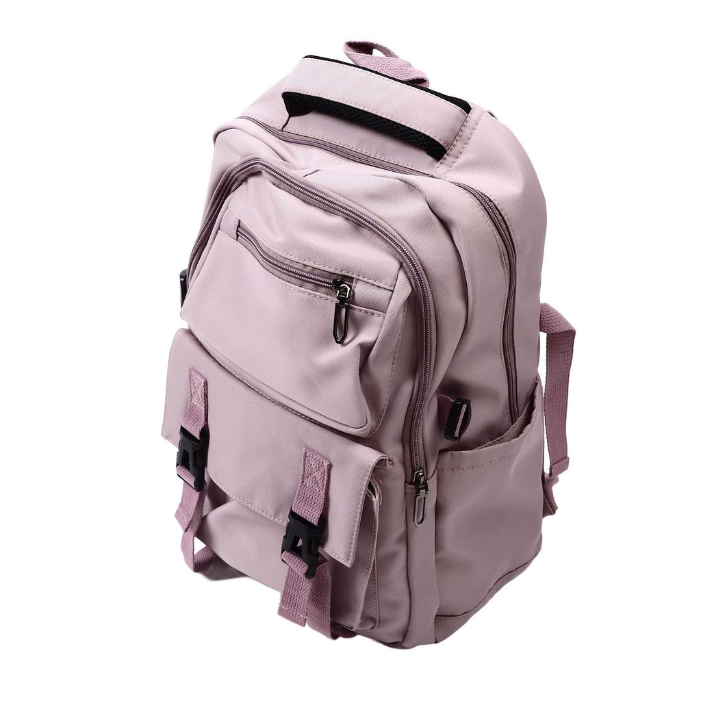 Mochila Feminina para Laptop Estudante Casual Moderna Grande Capacidade Mochila Escolar para Livros Roxo 16 Polegadas