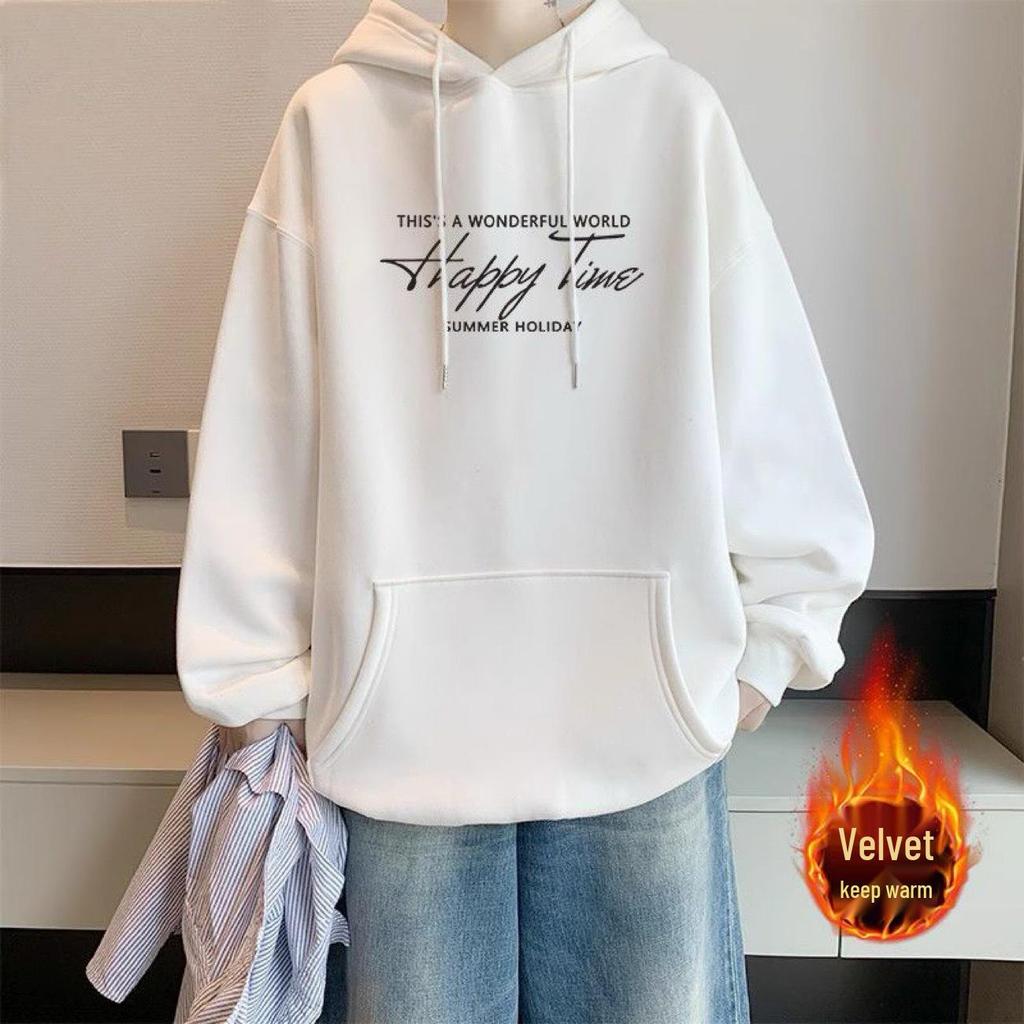 Unisex Trendy Hooded Sweatshirt - Autumn Winter Warm Casual Top
