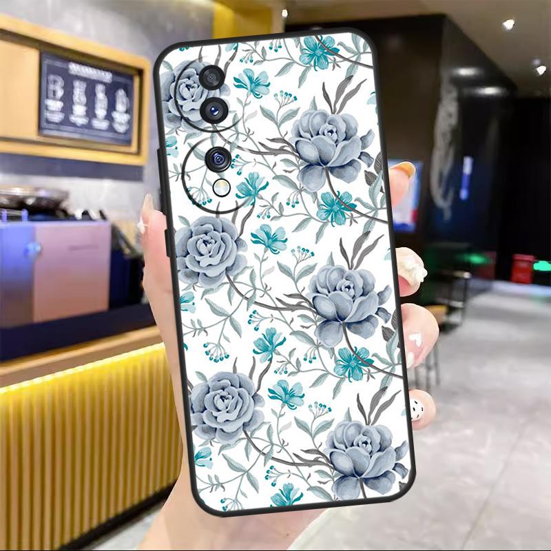 Painting Flowers Nature Leaves For Honor Magic 8 7 6 Pro Case For Honor 200 400 50 70 90 Lite X8c X8b X9a X9b X9c X9d Win RT
