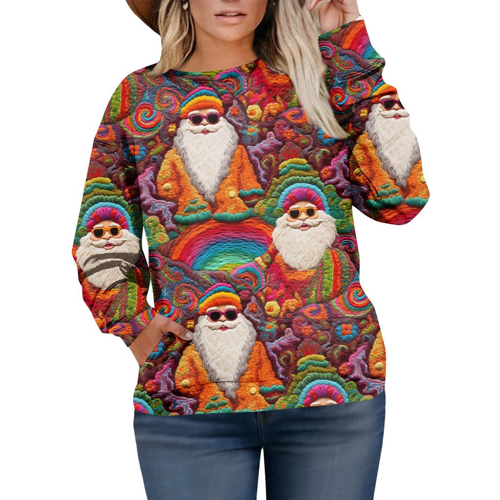 Christmas Sweatshirts For Women Sweater Cute Shirt Fall Pullover Top