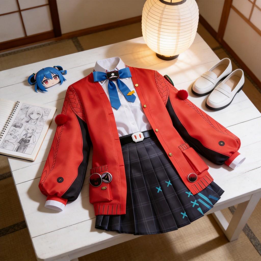 Neverness To Everness Sakiri Cosplay Costume With Polyester Fabric For Anime Role Play