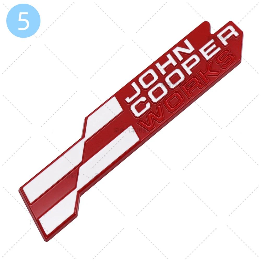 3D Metal NEW JCW Front Grille Badge Rear Trunk Emblem Sticker For MI-NI Cooper S R59 R60 R56 R58 F56 Countryman Clubman