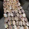 Natural Purple Square Baroque Pearl Beads 12x16mm 36cm Full Drilled Rectangle Pearl Strand For Designer Statement Necklace DIY Jewelry Making