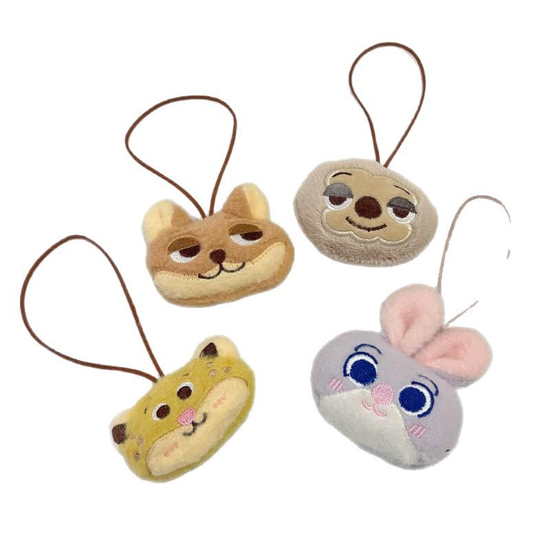 Zootopia Cartoon Plush Toy & Bag Pendant - Nick & Judy Cute Ornament