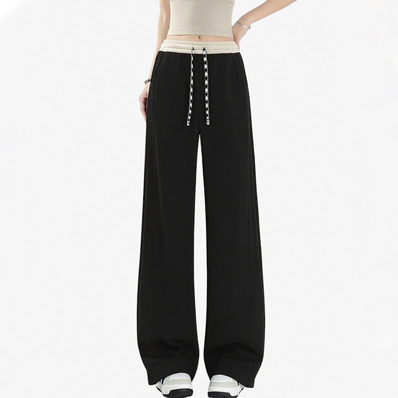 

2026 Spring/Summer Women s High Waist Lyocell Cotton Curved Leg Pants - Slimming, Soft, and Smooth Casual Wear XXL [136-150 lbs]