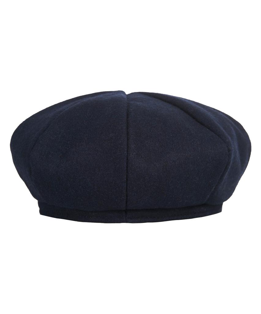 Bajal Bold Metal Tip Wool Beret Navy