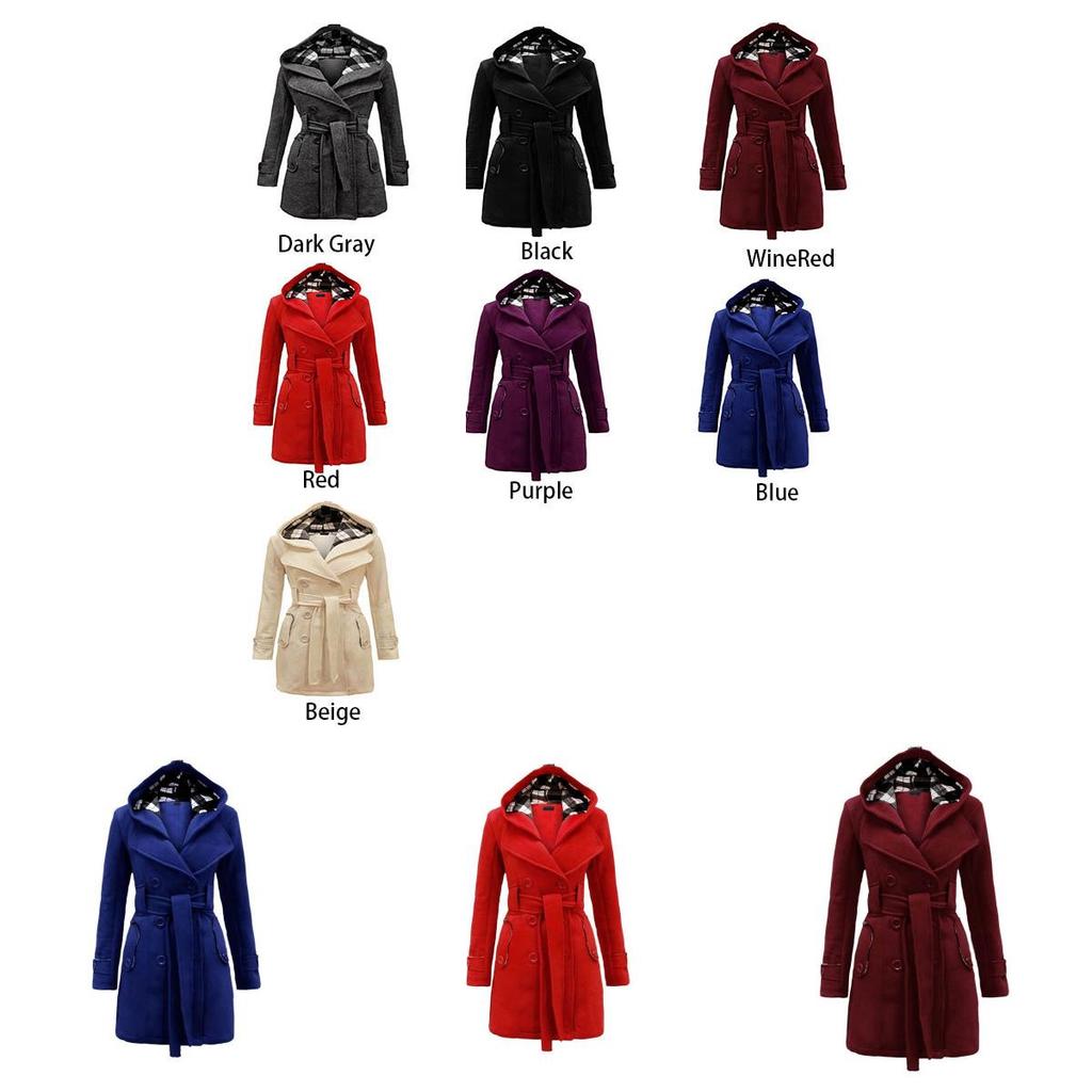 Elegante Cappotto da Donna Giacca Lunga Calda Capospalla Invernale con Design Parka con Cappuccio