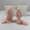 Kerzen-Silikonform Langlebig 3D Meerjungfrauen Duftkerzen-Harzform Gips-Dekorationen Form DIY Gips Aromatherapie