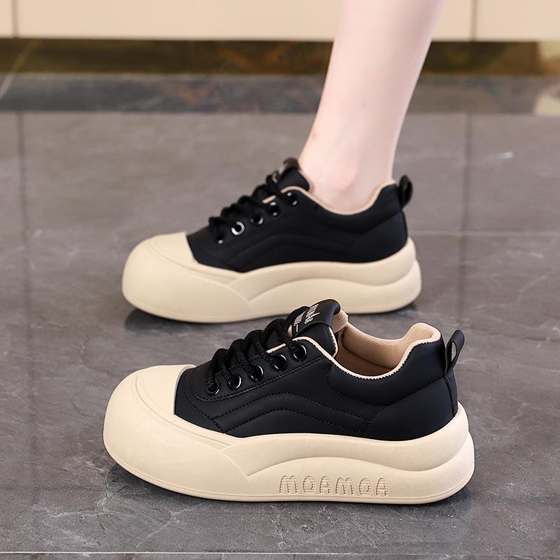 Fashion Women's Thick Soled Shoes New Spring Autumn Simple Comfortable Versatile Sports Shoes Daily Commuting Casual Women's Shoes