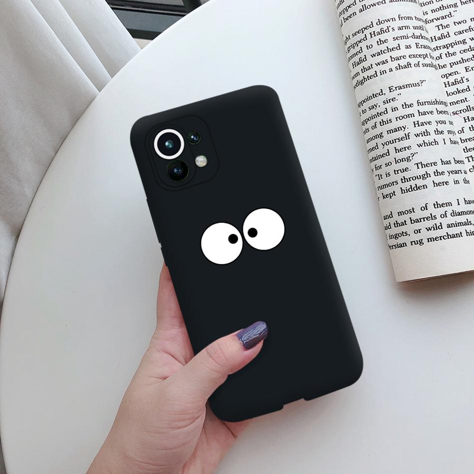 For Xiaomi Mi 11 Lite 5G NE 11i 11T Pro Case Cute Cat Love Heart Bumper Cover For Xiaomi Mi 11 11i Mi11 Lite 11t Pro 5G NE Case