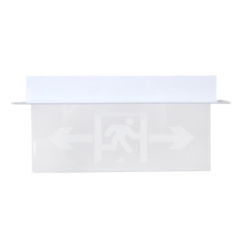 Recessed Glass Emergency Exit Restroom Sign Light